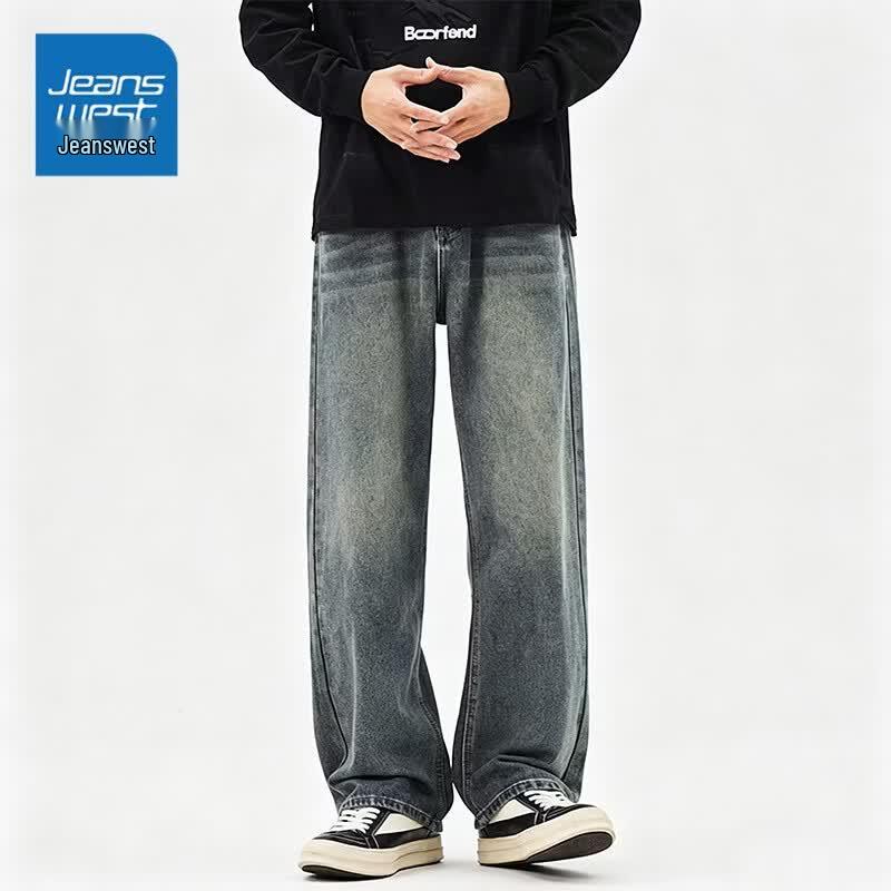 Jeanswest Men s Retro Straight-Leg Thin Jeans 32