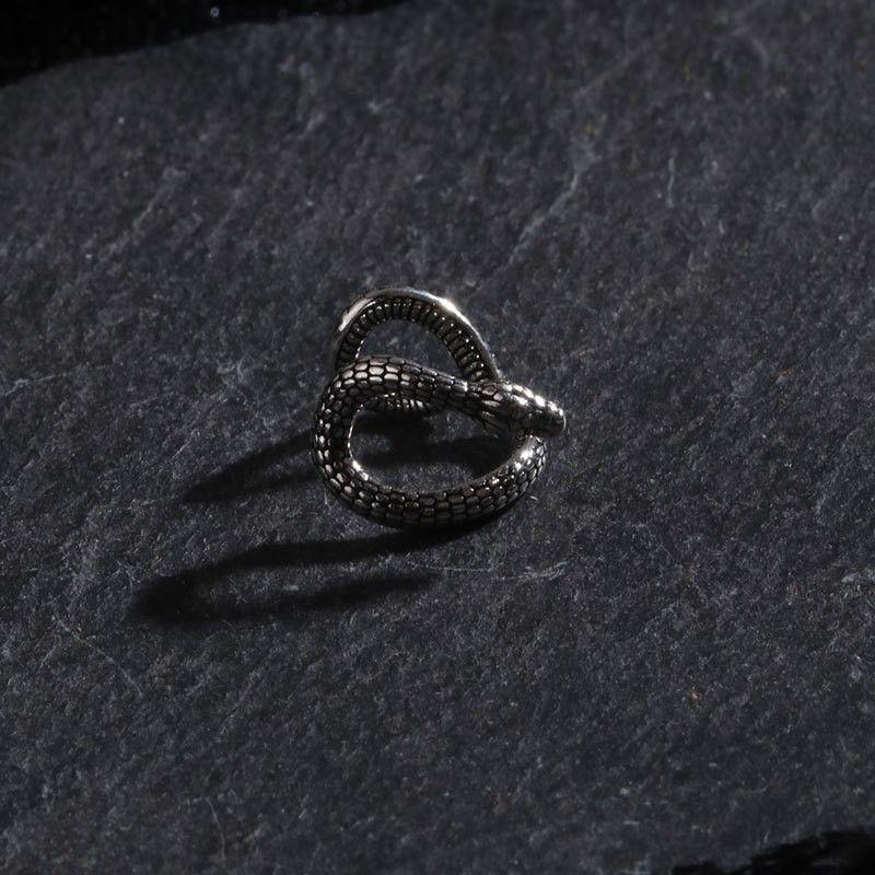 Nouvelles Boucles d'Oreilles Clip Serpent Vintage en Cuivre pour Adolescents Oreille Sans Percing Boucles d'Oreilles Femmes Hommes Faux Piercing Boucles d'Oreilles de Fête Bijoux