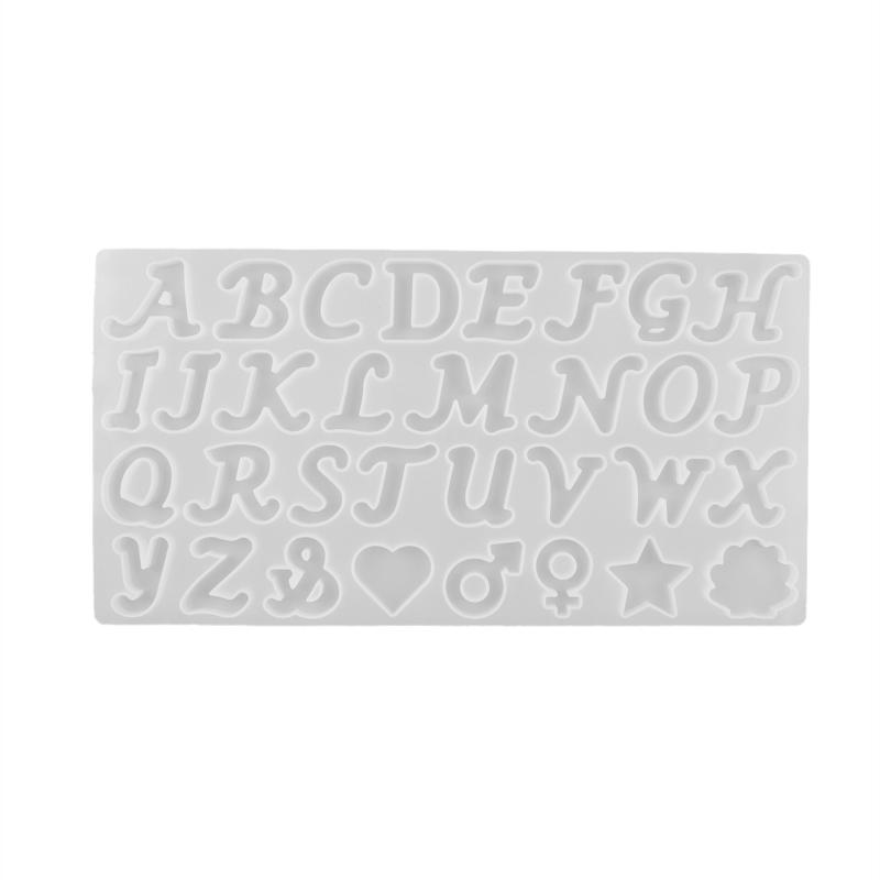 Silikonformen 12 Konstellation Englischer Buchstabe Wiederverwendbare Form für DIY Schlüsselanhänger Halskette Schmuck