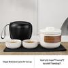 PAKCHOICE Portable Ceramic Travel Tea Set