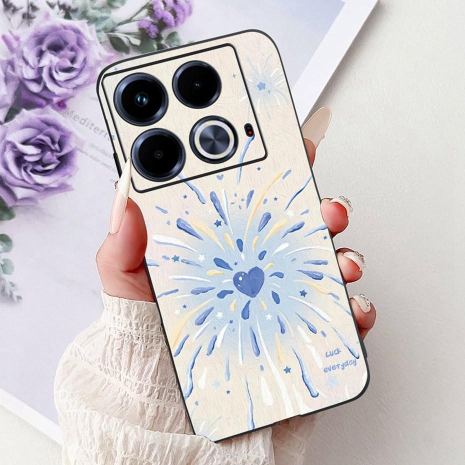 Cute Painting Phone Case For Infinix Note 40 40Pro Pro+ Soft Silicone TPU Back Cover For Infinix Note40 Pro Plus Cases Bumpers