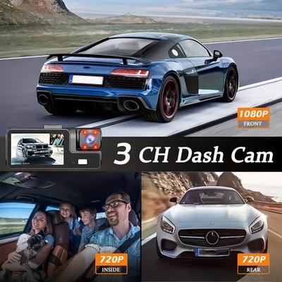 3Camera Dash Cam For Car Camera 1080P Video Recorder WIFI Car DVR Front Rear View 2/3Cam Night Vision Black Box Car Accessories