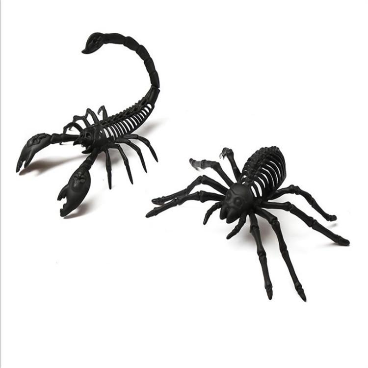 Halloween Skelett Tiere: Leuchtende Schlangen-, Spinnen-, Skorpion-, Gecko-Knochen-Dekoration