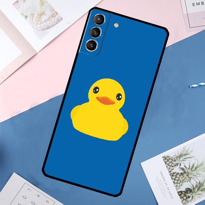 Cartoon Duck Knife Case For Samsung Galaxy S24 Ultra S21 S22 S23 S25 Ultra S9 S10 Plus S20 FE S25 FE Back Cover
