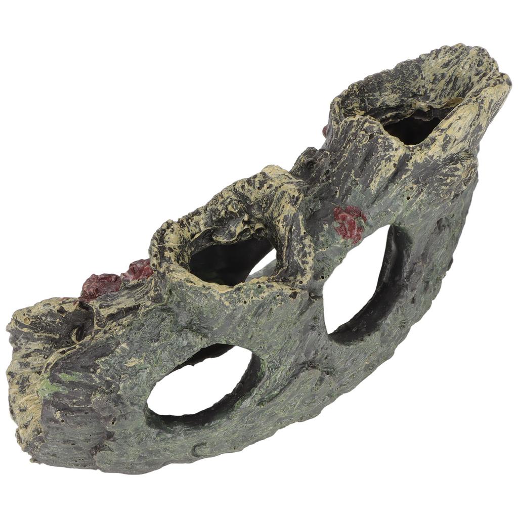 Aquarium Tree Trunk Resin Hollow Landscape Trunk Ornament for Fish Tank Reptile Box