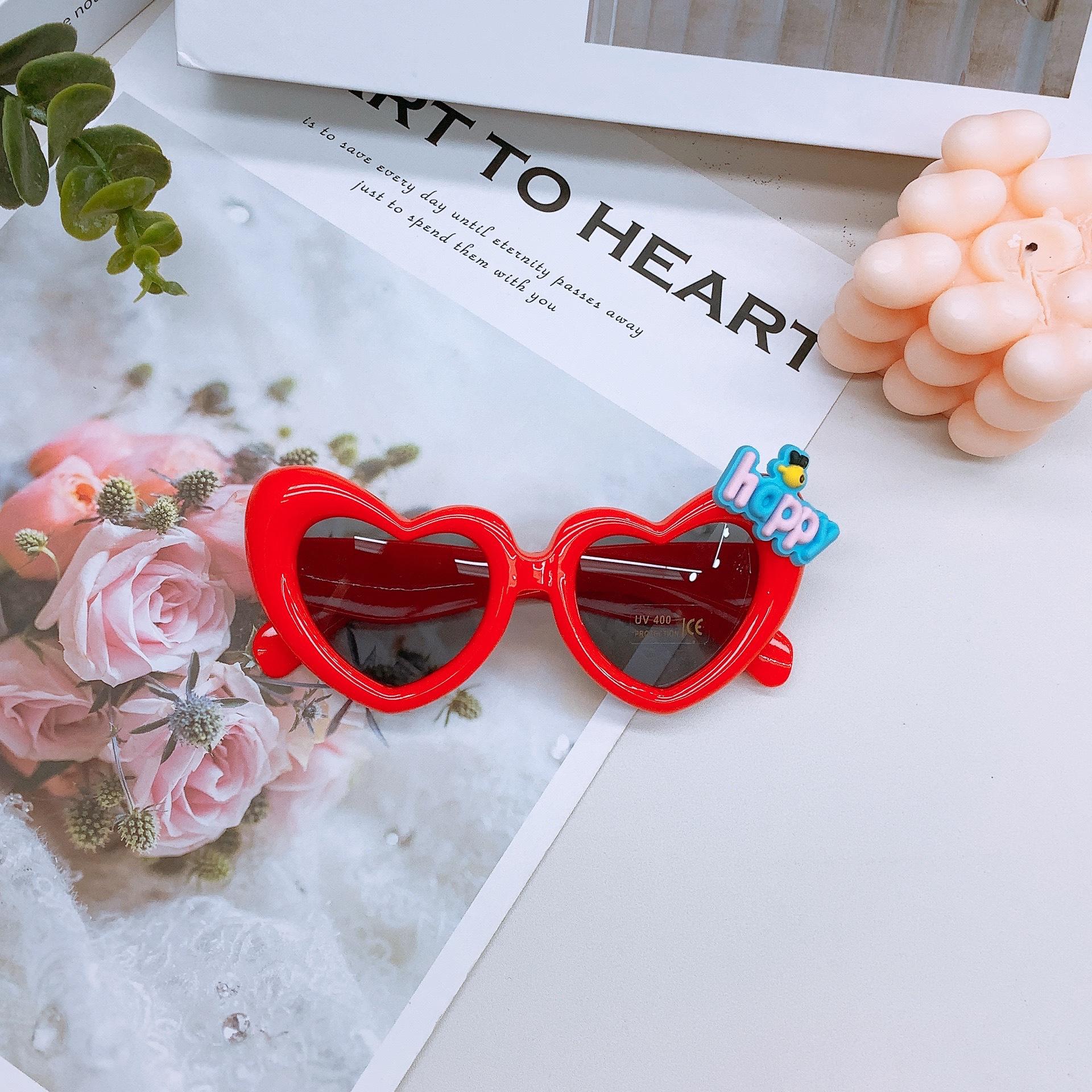 

Модные детские солнцезащитные очки детские солнцезащитные очки для путешествий солнцезащитный крем Diy Love милые очки для девочек Tide