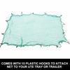 With 15Pcs Hooks Trailers Net Heavy Duty Cargo Net For Truck Trailer Mesh Bungee Cord For Trailer Truck Boat