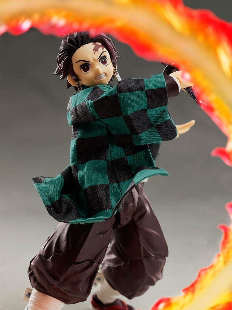 Demon Slayer Demon Kimetsu no Yaiba Tanjiro Kamado Scale Action Figure Slayer - [Buzzmod] 1/12