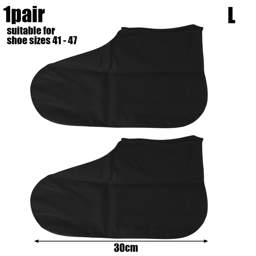 1 Pair Latex Waterproof Shoe Covers Unisex Non-Slip Overshoes Reusable Rain Walking Cycling Shoes Accessories Boot Protectors
