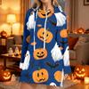 Women's Casual Long Sleeve Halloween Print Hoodie Pullover Top for Fall Festive Wear