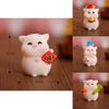 Adorable Resin Pig Figurine For Diy Desktop Decorations Perfect For New Year Celebrations