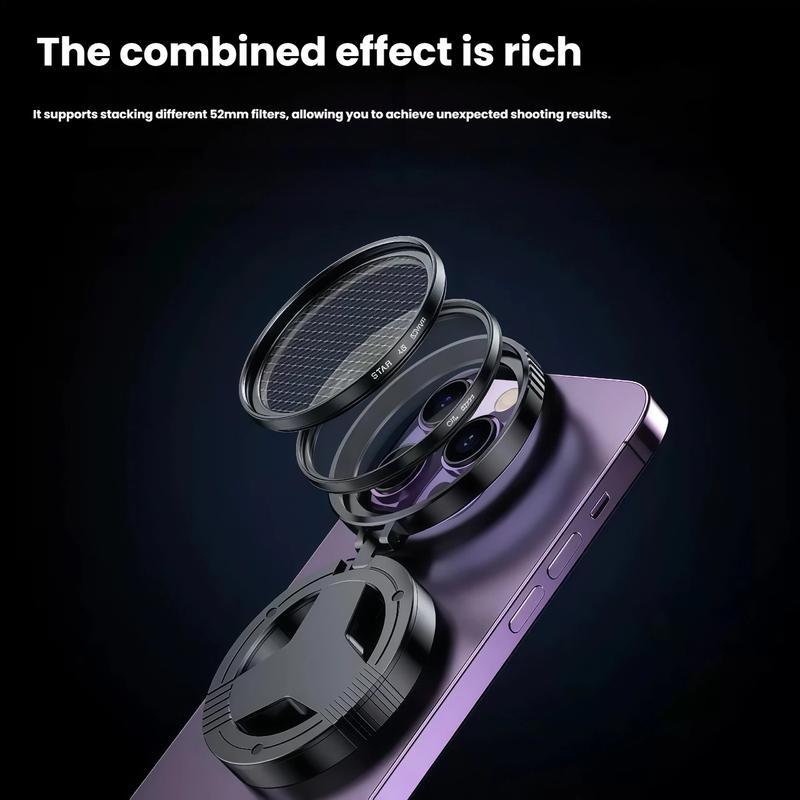 Lente CPL Polarizador Magnético HD para Teléfono Antirreflejos Recubrimiento Óptico Filtro Fotografía Estrellada Polarizador para Fotografía Móvil