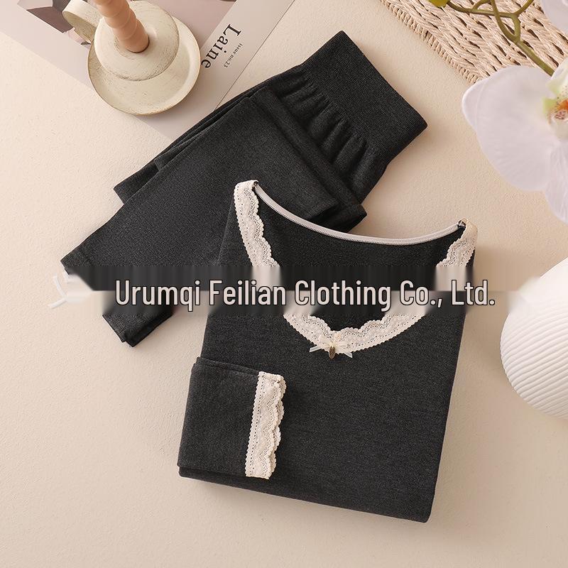 

2025 Women s Seamless Body Shaping Thermal Underwear Set - Thin, Heat-Generating Base Layer for Autumn and Winter One Size (Recommended for 80-140 Jin)