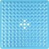 Square Shower Mat Bathtub Mat Non Slip 53x53cm, Square Bath Mat for Inside Shower Tub, Shower Stall Mats for Bathroom Floor