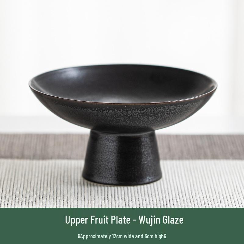 Japanese High-Footed Ceramic Pastry and Fruit Dish Default Item