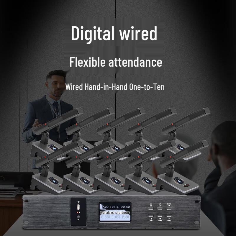 Runpu Professional Desktop Wired Conference Microphone System (CN version)