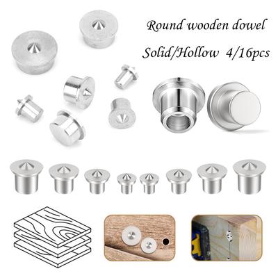 4/16pcs Dowel Drill Centre Points Pin Wood 6mm8mm/10mm/12mm Dowel Tenon Center Set Dowel Centre Point Woodworking Wood Drill Bit