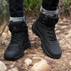 High-Top Leder Herrenstiefel Atmungsaktive Wüsten-Kampfstiefel Outdoor Rutschfeste Wanderschuhe Herren Motorradstiefel Arbeits-Knöchelstiefel