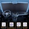 Windshield Sun Shade For Mazda 3 2014-2018 Double Layer 240T Front Window Shade  Fit Mazda 3 Sun Visor Foldable Shade Blocks UV Rays Summer Must Have