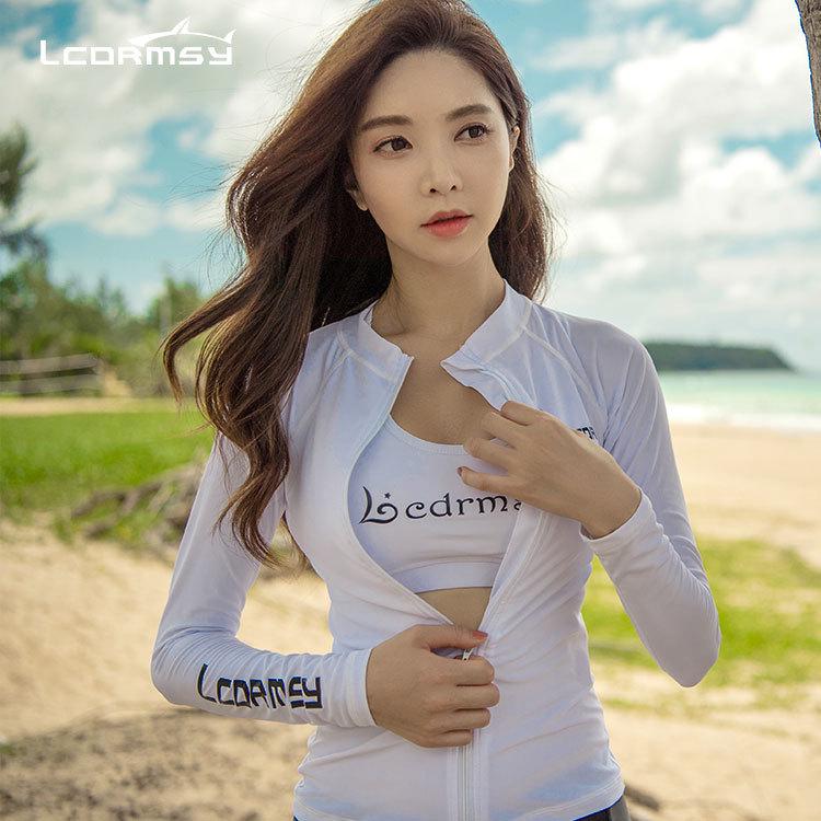 Women's Slimming Quick-Dry Surfing & Diving Sunsuit with Jellyfish Print, Korean Style