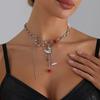 European and American Jewelry, Dark Girl Fashion Special-shaped Love Necklace Ins Splicing Spice Girl Romantic Su Necklace