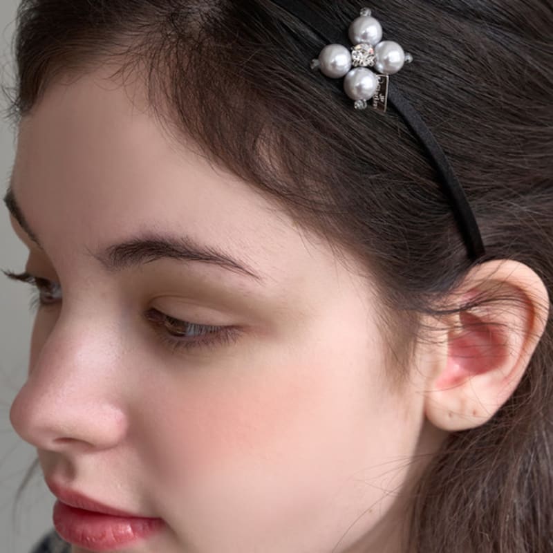 Jean Paul Clarisse Pearl Flower Hairband LFHB0303