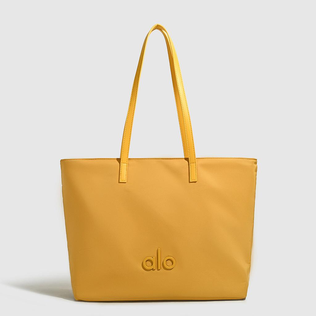 Yoga Shoulder Tote Bag Large Capacity Canvas Gym Bag Lightweight Durable Unisex Sports Tote with Pockets