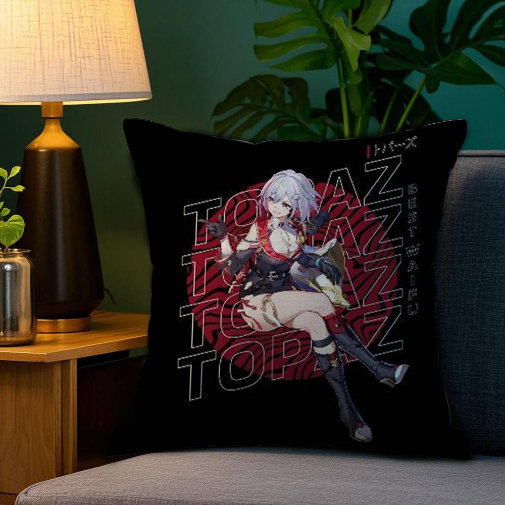 

Звезда Складывающаяся Железо Три Сокровища Наволочка Плюшевая Ткань Мягкая Двусторонняя Печать Домашний Диван Высококачественная Наволочка Плед 12x12Inch