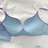 Women's Colorful Dopamine Seamless Bra Push Up Underwear for Small Bust Wireless Style