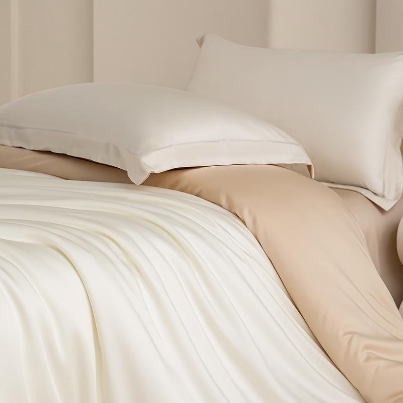 Summer Cooling Tencel Lyocell Ice Silk Bedding Set (4-Piece)