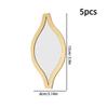 Golden Color Water Drop Mirror Sticker Removable Art Wall Mirror Sticker  Living Room Decoration