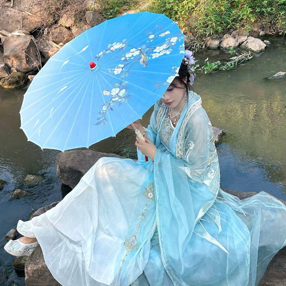 Chinese Antique Style Kids Decorative Umbrella Costumes Photography Umbrella Dance Performance