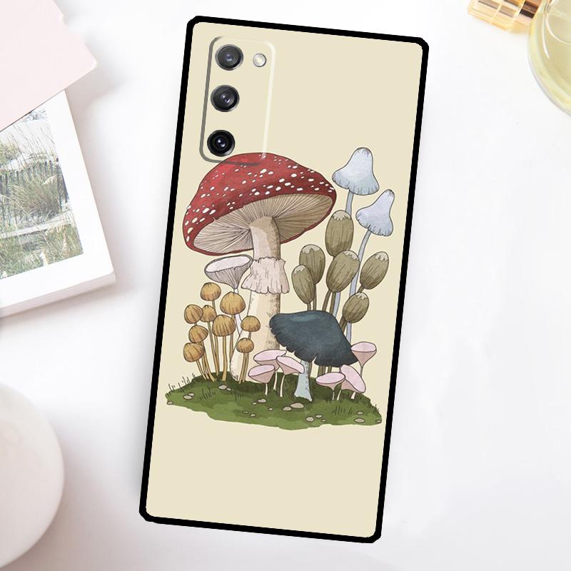 Mushroom Aesthetic Phone Case For Samsung Galaxy S23 S24 Ultra S22 S20 S21 FE Note 20 10 S8 S9 S10 Plus Cover