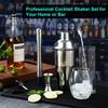 6pcs 750ml Cocktail Shaker Set Stainless Steel Bartender Kit Martini Mixer Barware Mixing Tools