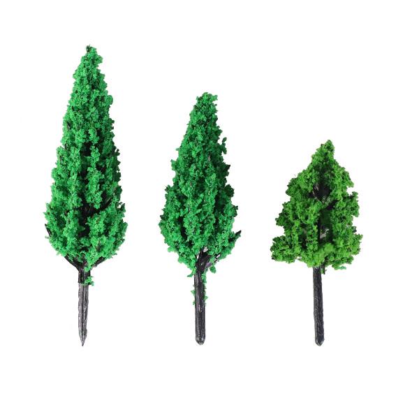 verde 50pcs 1//300 /Árboles Modelo de Tren Artificial Paisaje Pl/ástico