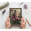 Handmade Fairy Leather Grimoire – Book of Shadows with Lock
