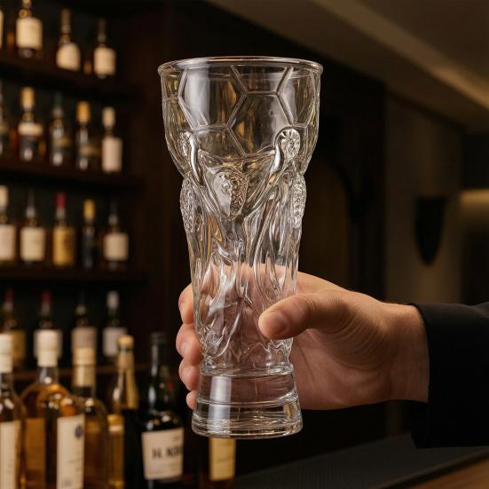 Plastový pivní pohár na trofej, Hrnky na pinty pro den fotbalového zápasu, Na fotbalovou párty, Velkokapacitní opakovaně použitelný nápojový pohár na sportovní párty