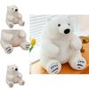 Charming Arctic Bear Plush Toy Cute Stuffed Animal For Kids Cozy Decorative Cushion