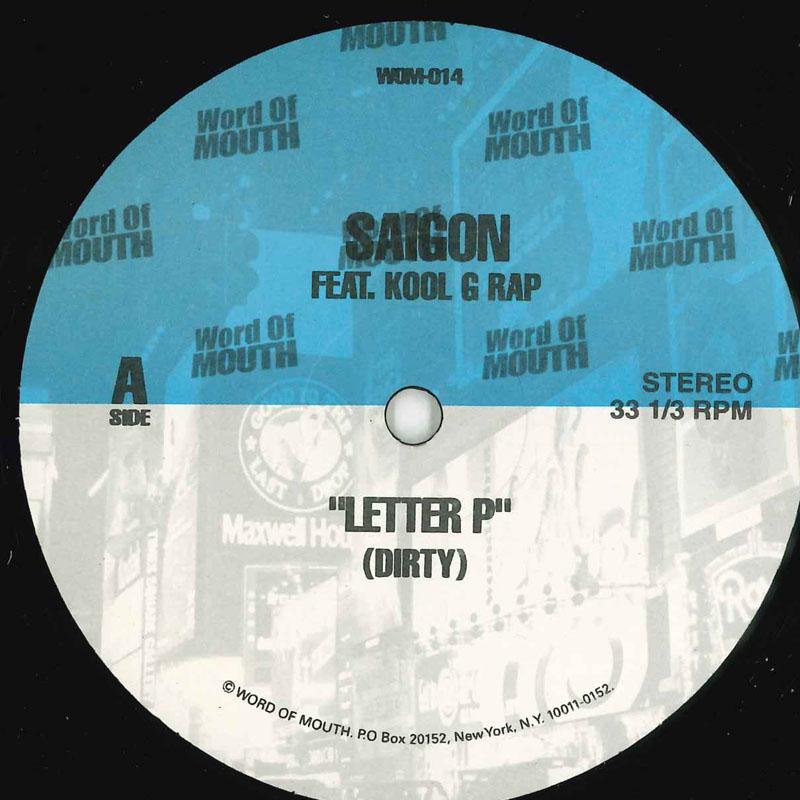 

12inch Record SAIGON - Letter P WOM014 Word Of Mouth 2005 US Rap & Hip-Hop/R&B Used