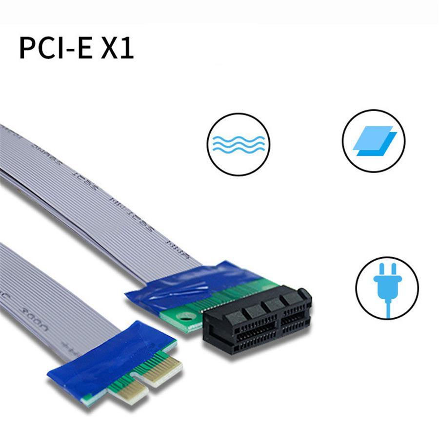 4 Pcs PCI-Express PCI-E 1x Riser Card Rxtender For Extend Flex Evacuation Cable