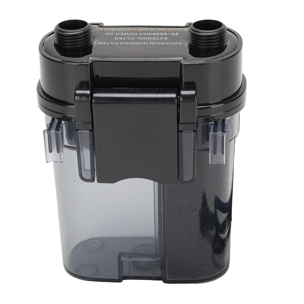 Filtro per Acquario Design a Basso Livello d'Acqua Compatto Filtro Esterno da Parete per Laghetto per Pesci Spina USA 110V