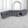 Plush Cat Tunnel Toy for Self-Entertainment and Decompression - Foldable and Ideal for Autumn/Winter Use