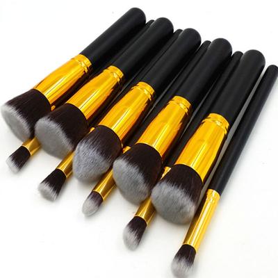 Professional 10pcs Makeup Brushes Sets Powder Foundation Blusher Facial Smudge Brush Pincel Maquiagem Cosmetic Make Up Tools Kit