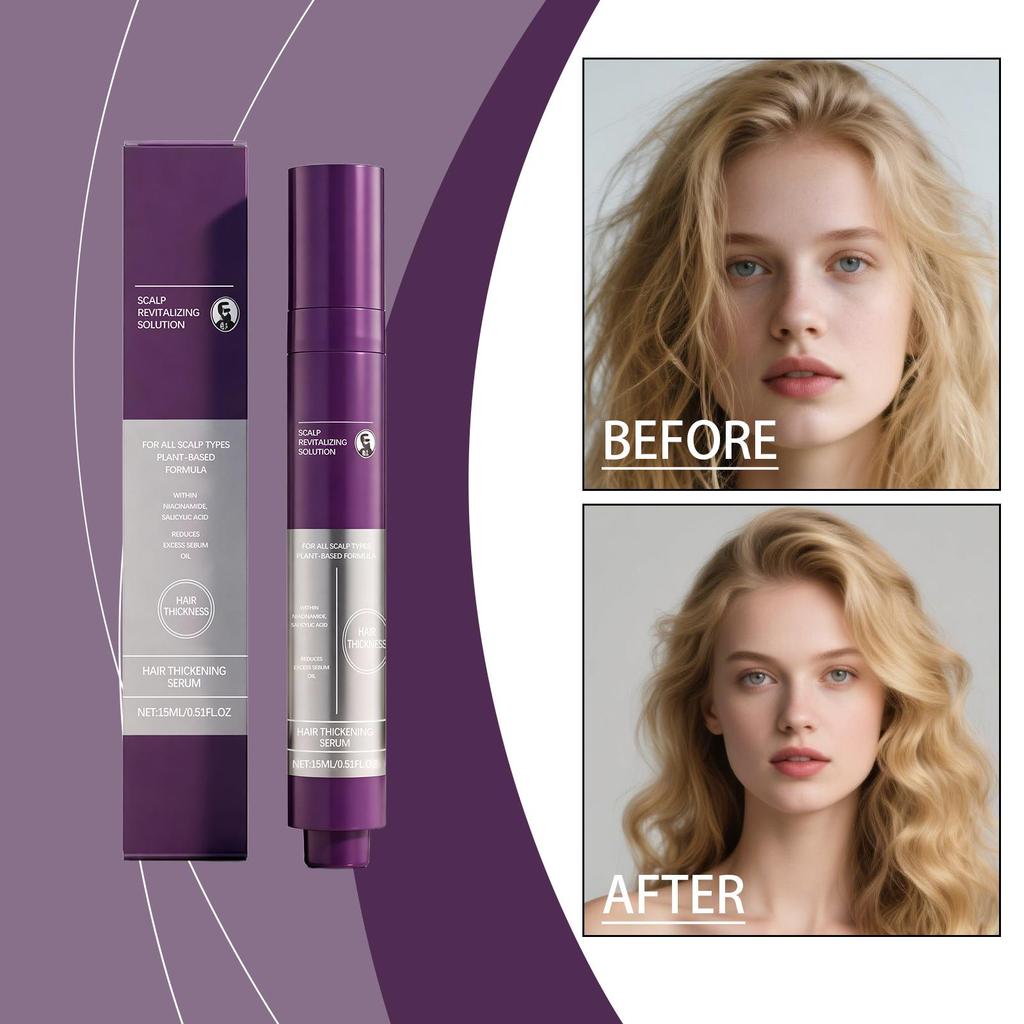 Hair Growth Serum Thickening Strengthen Boost Volume Anti Thinning Hair Loss Treatment Prevent Baldness Repair Damage Scalp Care