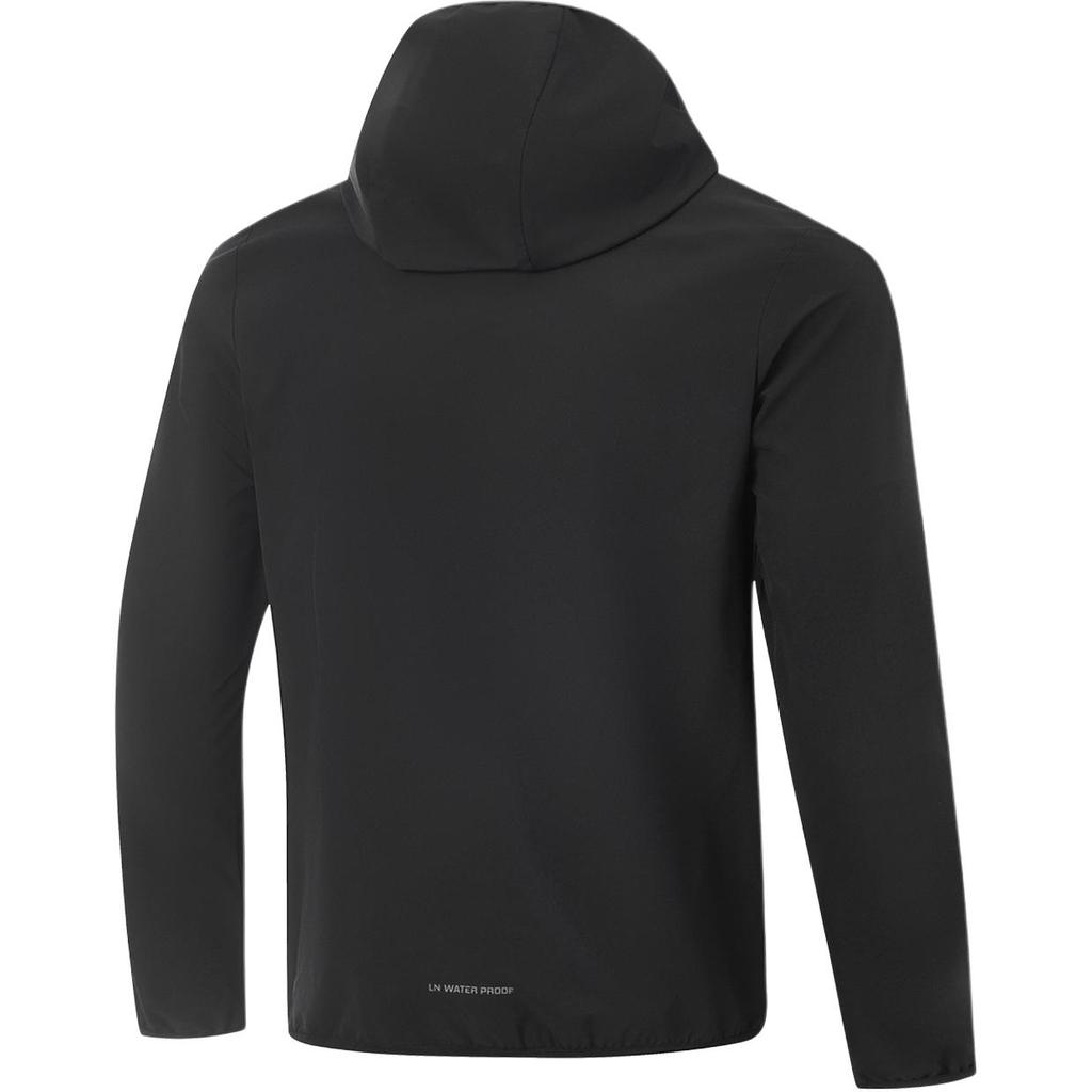 Li Ning Fitness Series Hooded Logo Stitching Zipper Windbreaker Men Outerwear AFDVE81-4