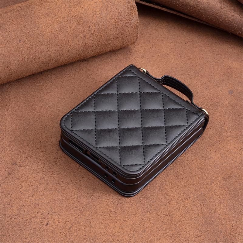 Cover Galaxy Z Flip5 SM-F731B Phone Case for Samsung Galaxy Z Flip6 Flip 4 3 5G Funda Etui Geometric Folding Protect Case Shells