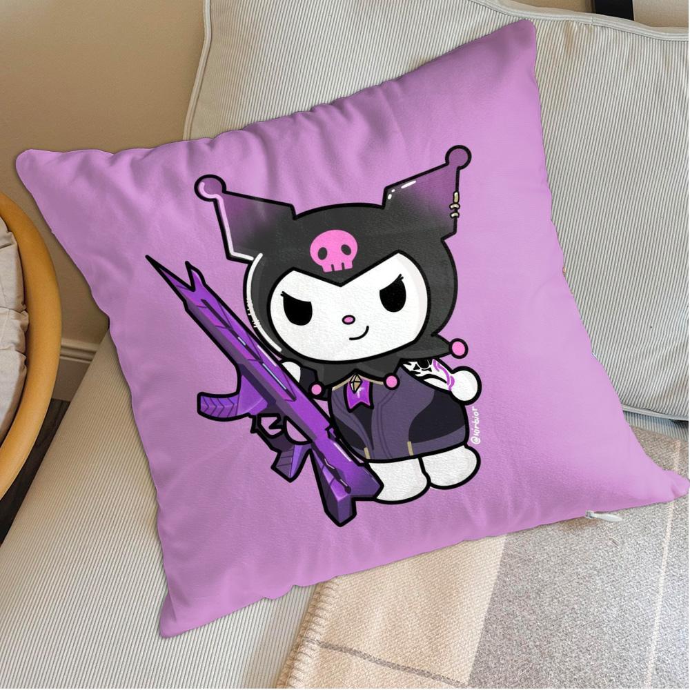 Sleeping Pillows Cover Kawaii K-Kuromi Decorative Pillowcase Decor 40X40 Home Decorations Sofa Covers Nordic Ornamental Pillow