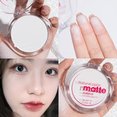 Maquillaje mate niebla terciopelo polvo compacto corrector resistente al agua control de aceite polvo facial cosmético polvo prensado poros Invisible