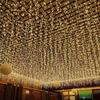 Outdoor Waterproof Starry Sky LED Icicle Curtain Lights for Festive Decoration