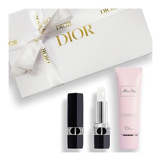 [Domestic regular product/set] DIOR Miss Dior Hand Cream 50ml & Rouge Dior Balm 3.5g Gift Set with Shopper